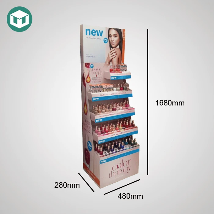 Fashionable Marketing Cosmetic Nail Polish Display Cabinets