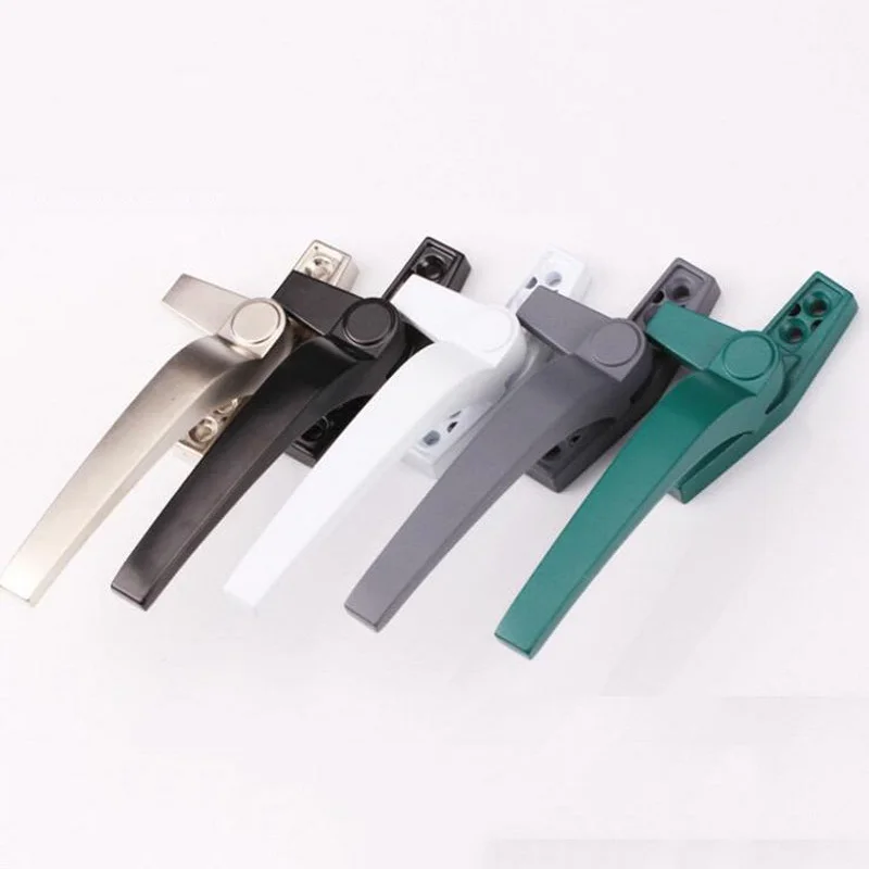 Factory 7 shape white Hardware double glazing door window handle for wooden window