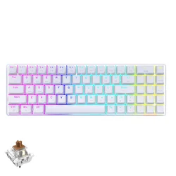 Ajazz AK692 Ultra Compact 60% Form Factor Triple Mode Hot Swap - Mechanical Gaming Keyboard ABS Keycaps RGB Backlit