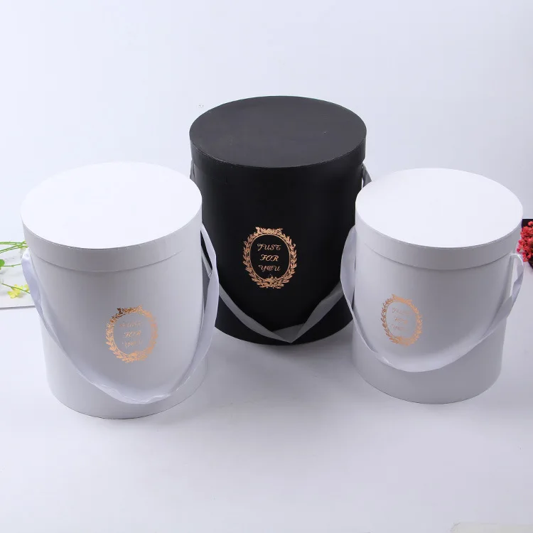 Wholesale Round Circle Roses Packaging Cardboard Box Luxury Preserved Rose Box Roses Gift Flower Box