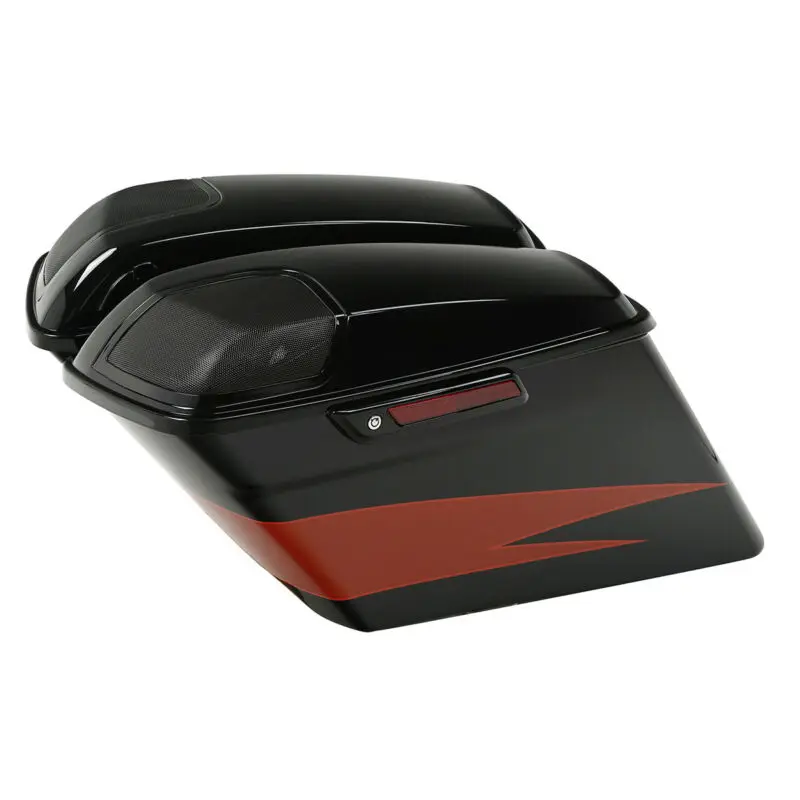 Седельные сумки HR3 90303002 подходят для CVO Street Glide 17 Sunburst Orange Starfire Black
