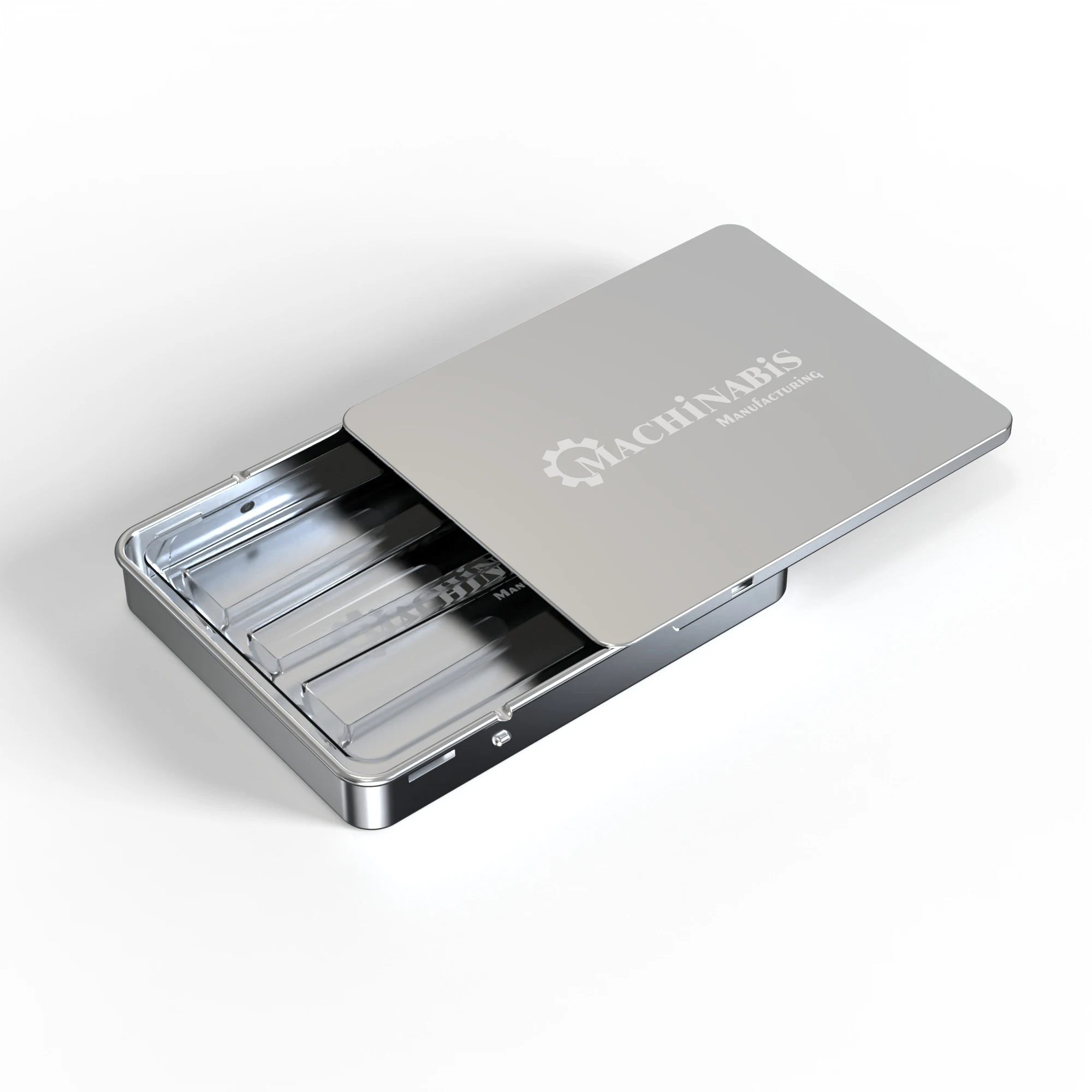 High Quality Rectangle Metal Candy Flower 0.7OZ 0.9OZ Small Can  with Plastic CR Button