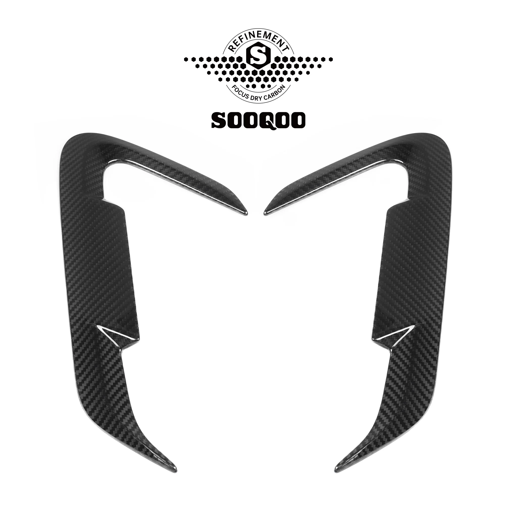 Dry Carbon Fiber Fender SQ Style Gloss Black Side Fender for BMW iX3 G08i 2022-IN