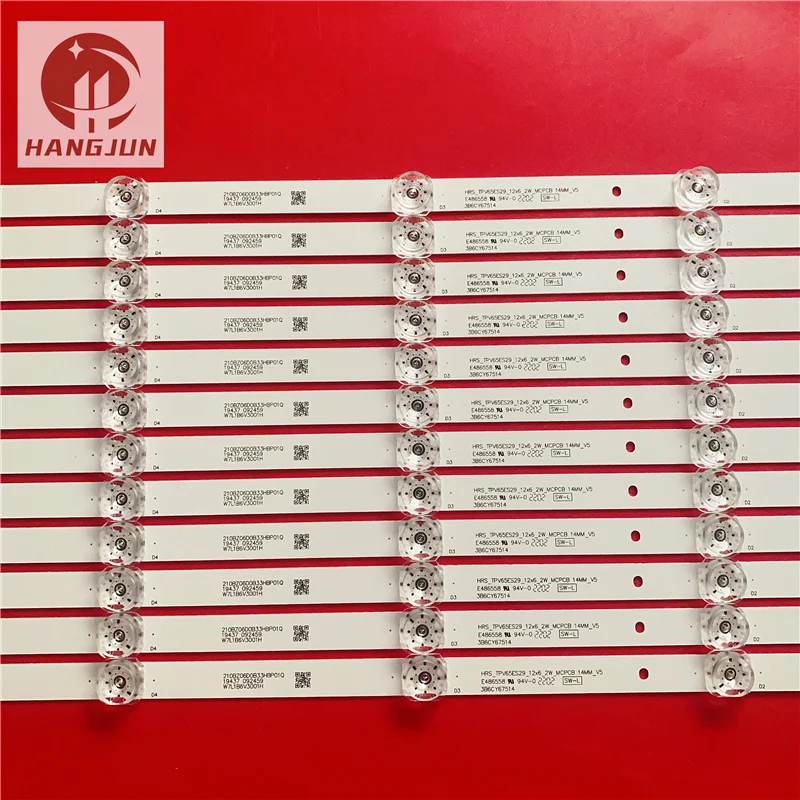 Светодиодный HRS-TPV65ES29-12X6-2W подсветки телевизора для Philips 65PUF7294/T3 65PUF7565/T3 12 шт./комплект
