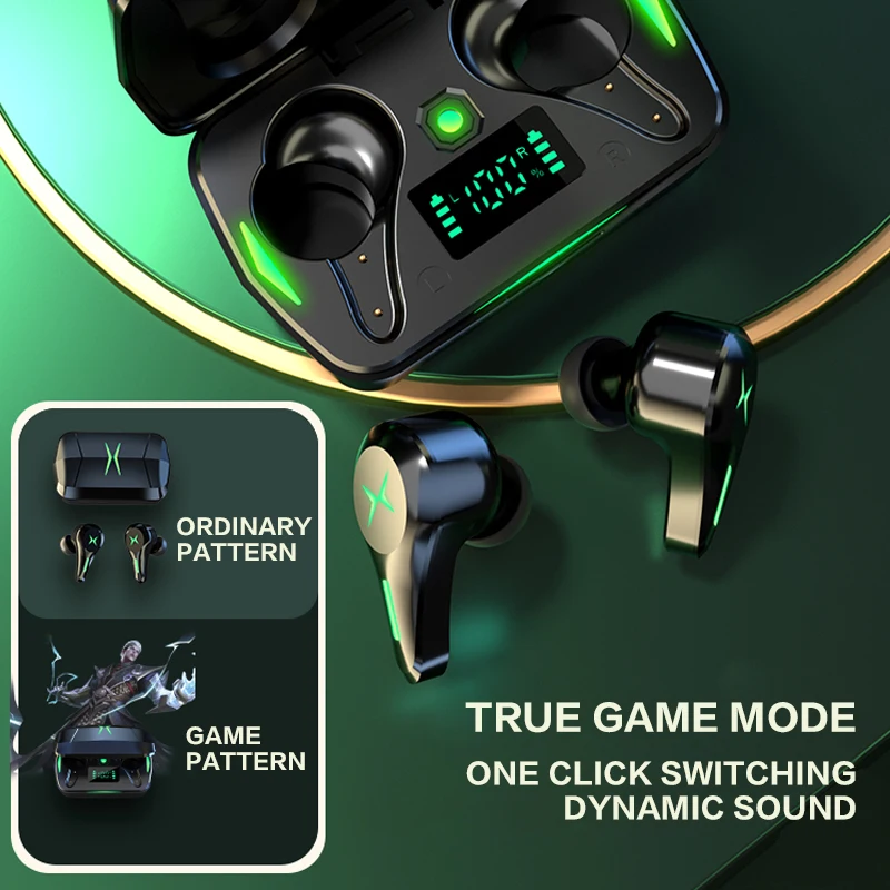 Best  Earbuds  TWS  Gaming  Wireless  Sport  Cheap Waterproof   Low Latency  HG-6  Earphones