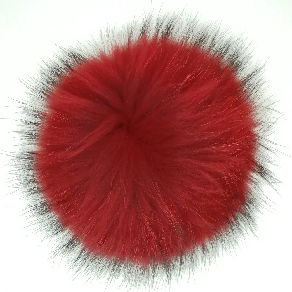 Fluffy Large 15cm Raccoon Fur Pompom for Beanie Hats