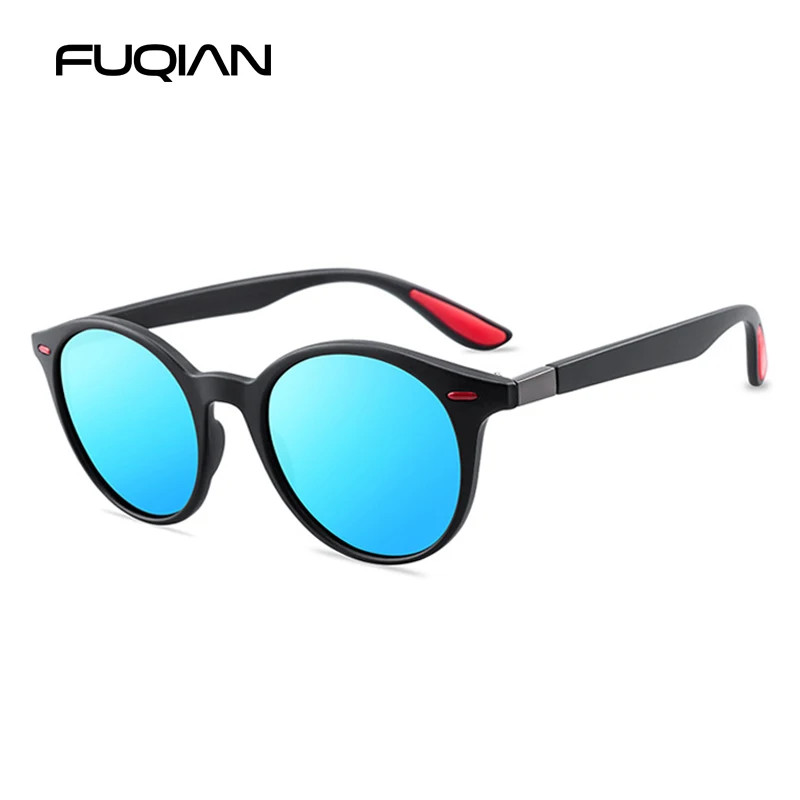 FUQIAN классический бренд gafas de sol круглые стеклянные солнечные очки Супер Горячие lentes para hombres продвижение