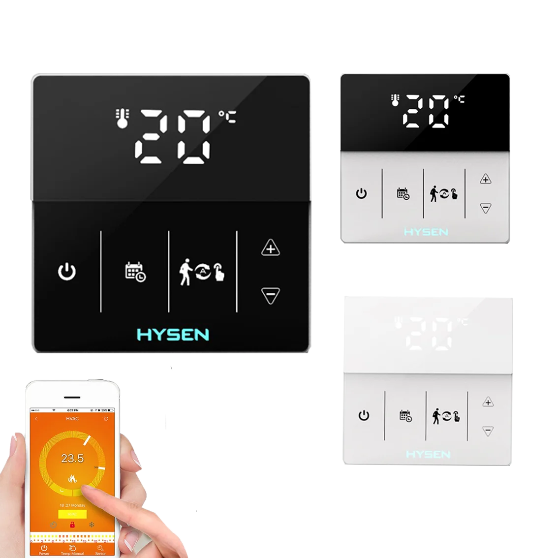 Hysen Home Thermostat Smart Home Wifi Zigbee Thermostatic Valve Alexa 16A Electric Heating Gas Boiler Control Wall Switch