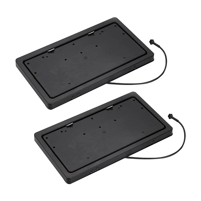 electric stealth vehicle license plates flip cover retractable car license plate frame with remote control