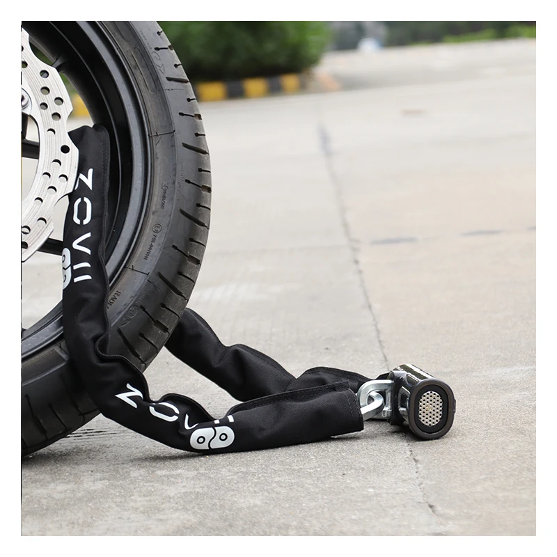High Quality 10Mm Chain Lock Anti-Saw Highly Efficient Alarm System Bicycle Accessories Chain Lock for Motorcycle