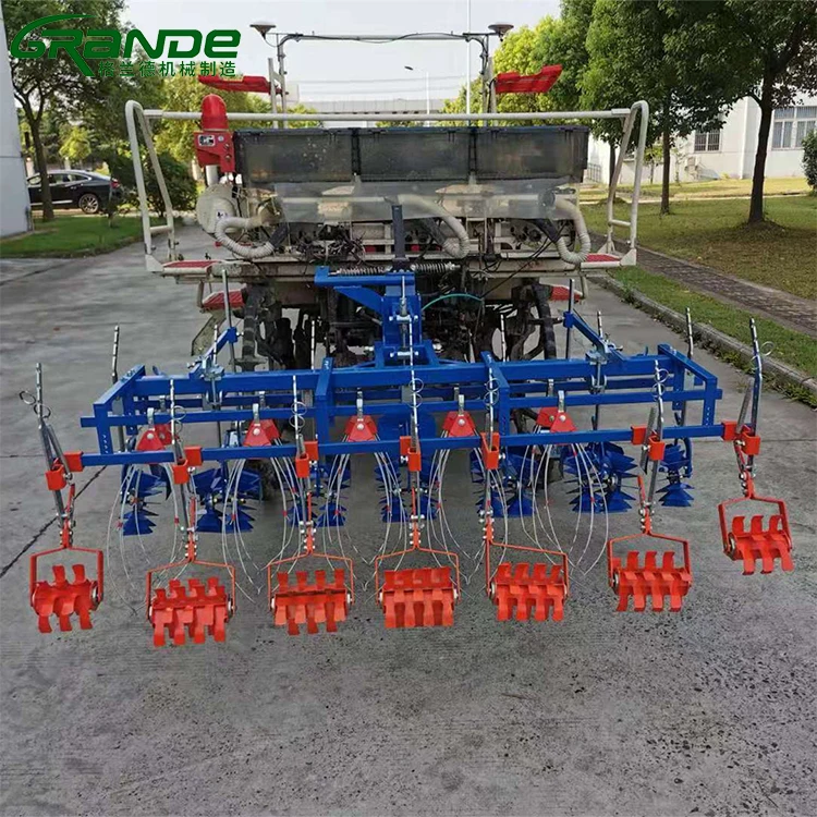 China Made Factory Direct Household Mini 6 Row Paddy Field Weeding Machine Mounted To Tractors