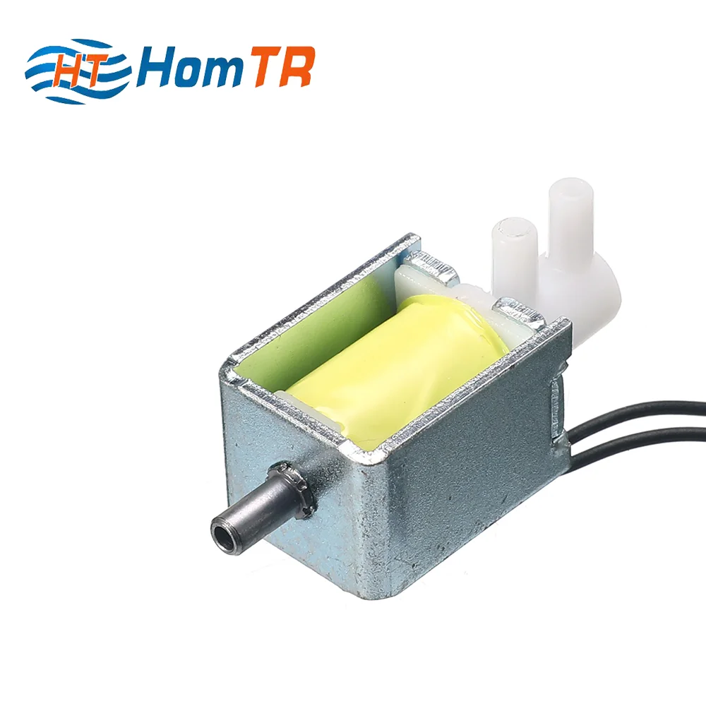 Homtr Dc 12v 24v микро мини 2 Way Позиция пластиковые дыхательный аппарат электромагнитный
