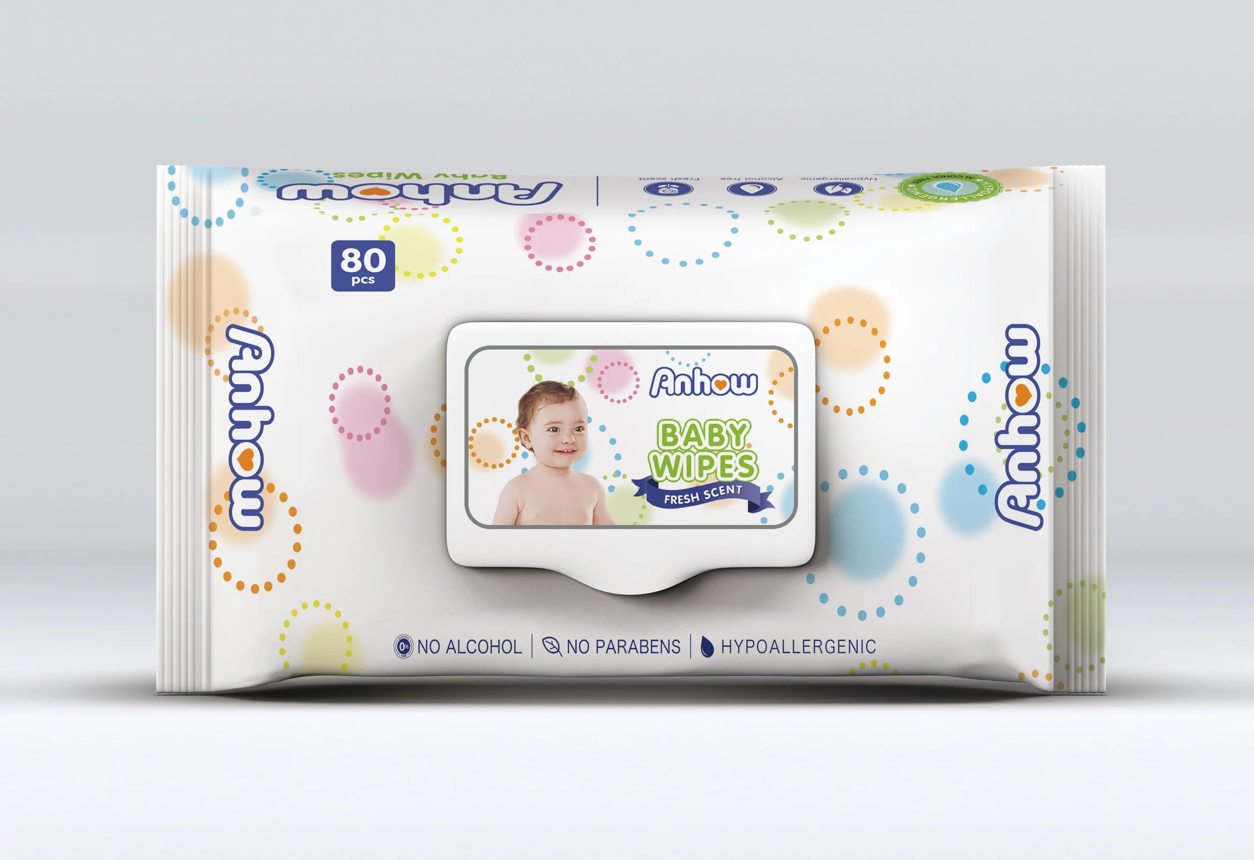 Wholesale Customized Logo Private Label Softness Clean Baby Wet Wipes Disposable Skin Care, Hot Sale OEM Baby Wet Wipes 120 Pcs