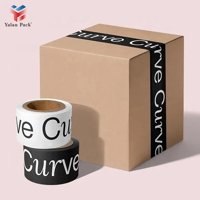 Custom Printed Logo 48mm & 66mm Ragile Bopp Packing Tape Personalised Adhesive Tape