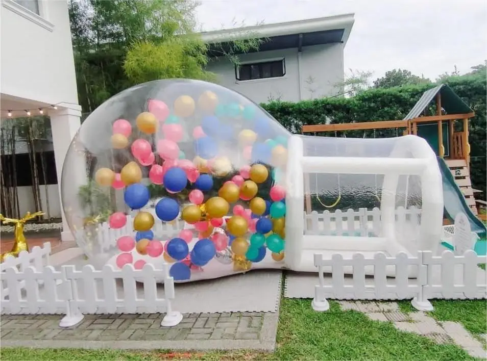 Kids Balloons Fun House Clear Inflatable Crystal Igloo Dome Bubble Tent Transparent Inflatable Bubble Balloons House For sale