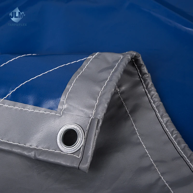 PVC Tarpaulin Truck Tarps Sheet With Eyelet Heat Sealing /Sewing Heavy Duty Oil Covers 1000D