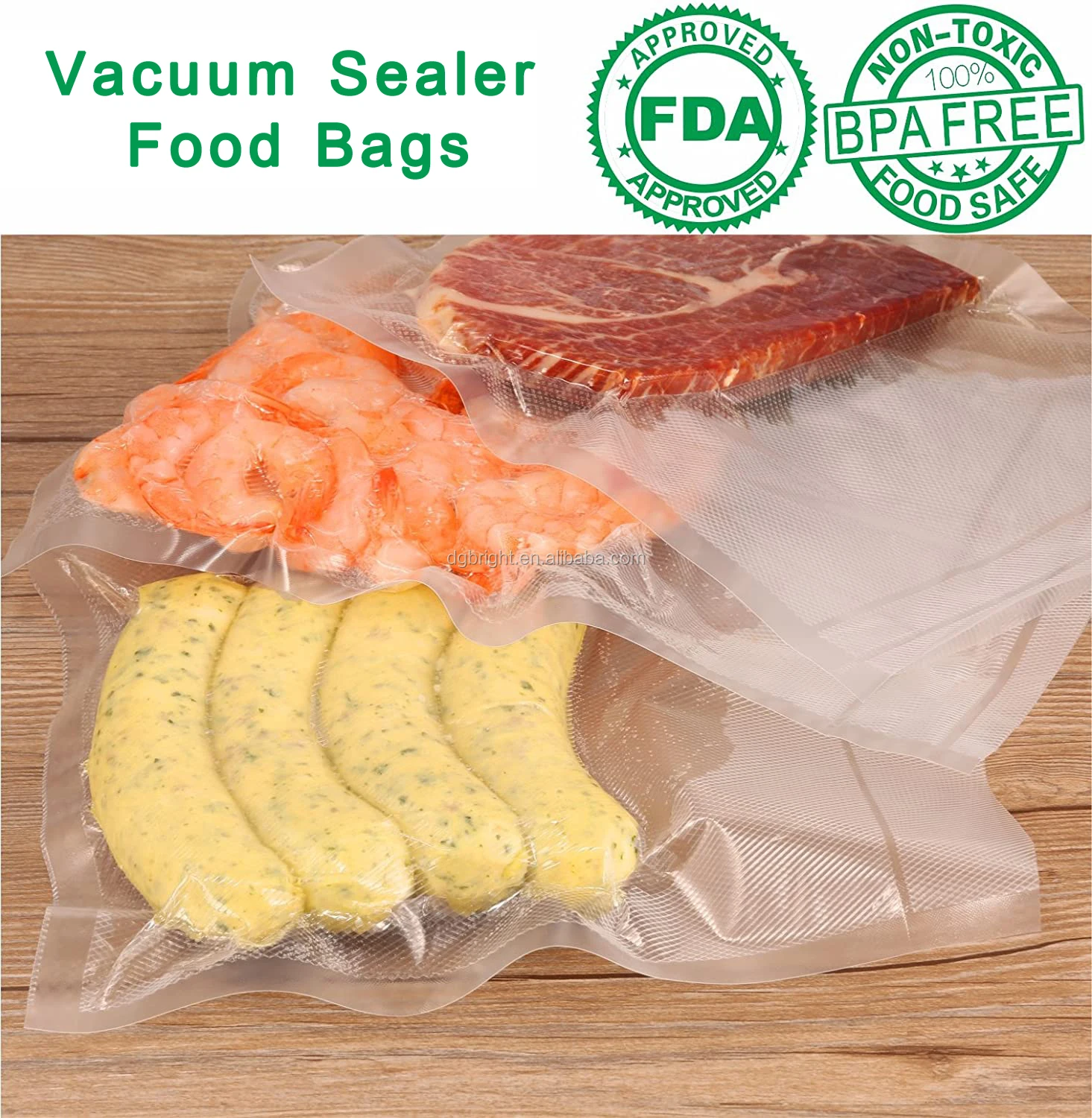 20cm Width Vacuum Sealer Bags Vacuum Sealer Rolls Food Magic Seal Storage!