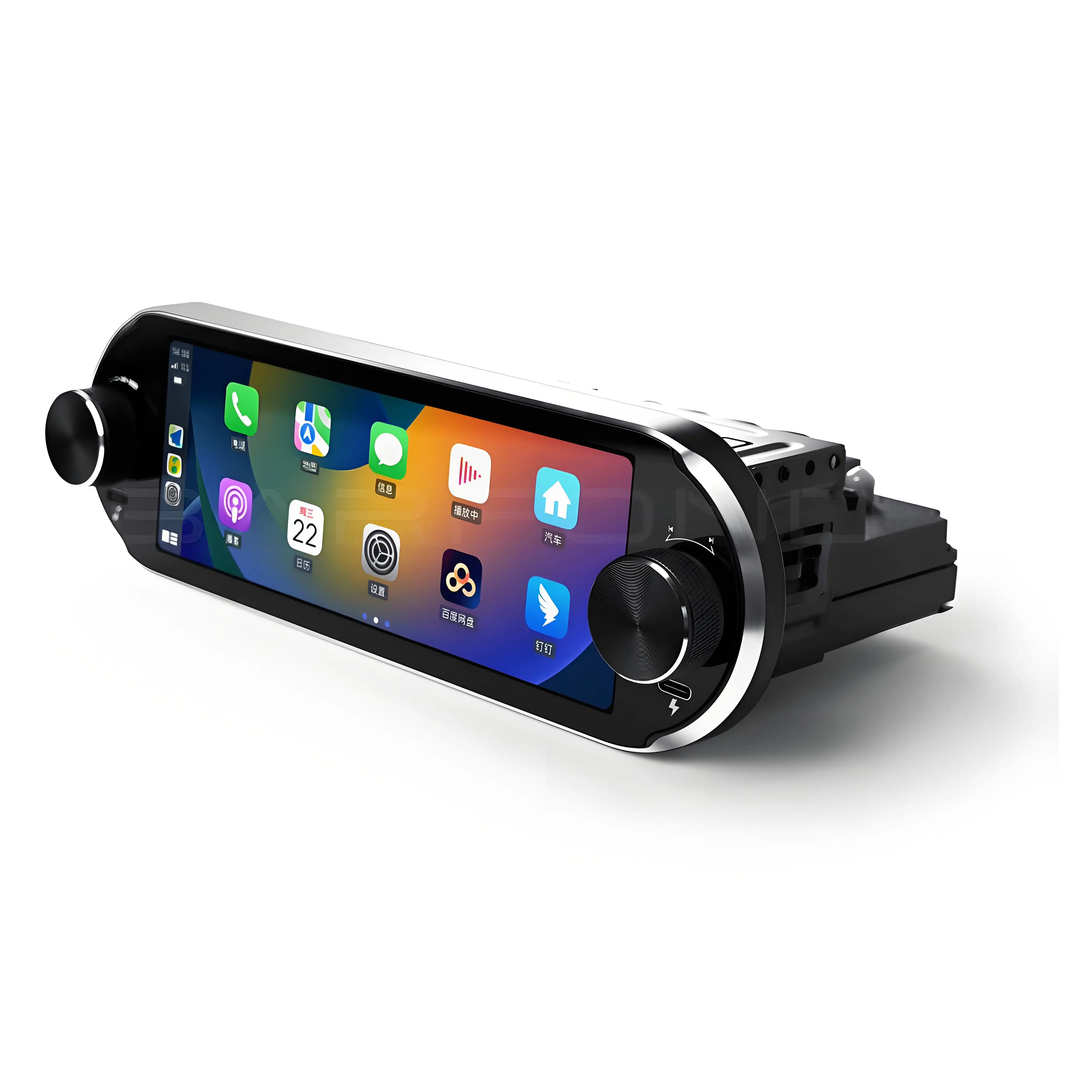 Zmecar T100 Classic Android 13 Car Player 6.86 Inch Screen Double Knob Wireless Carplay Android Auto GPS Navigation Car Radio