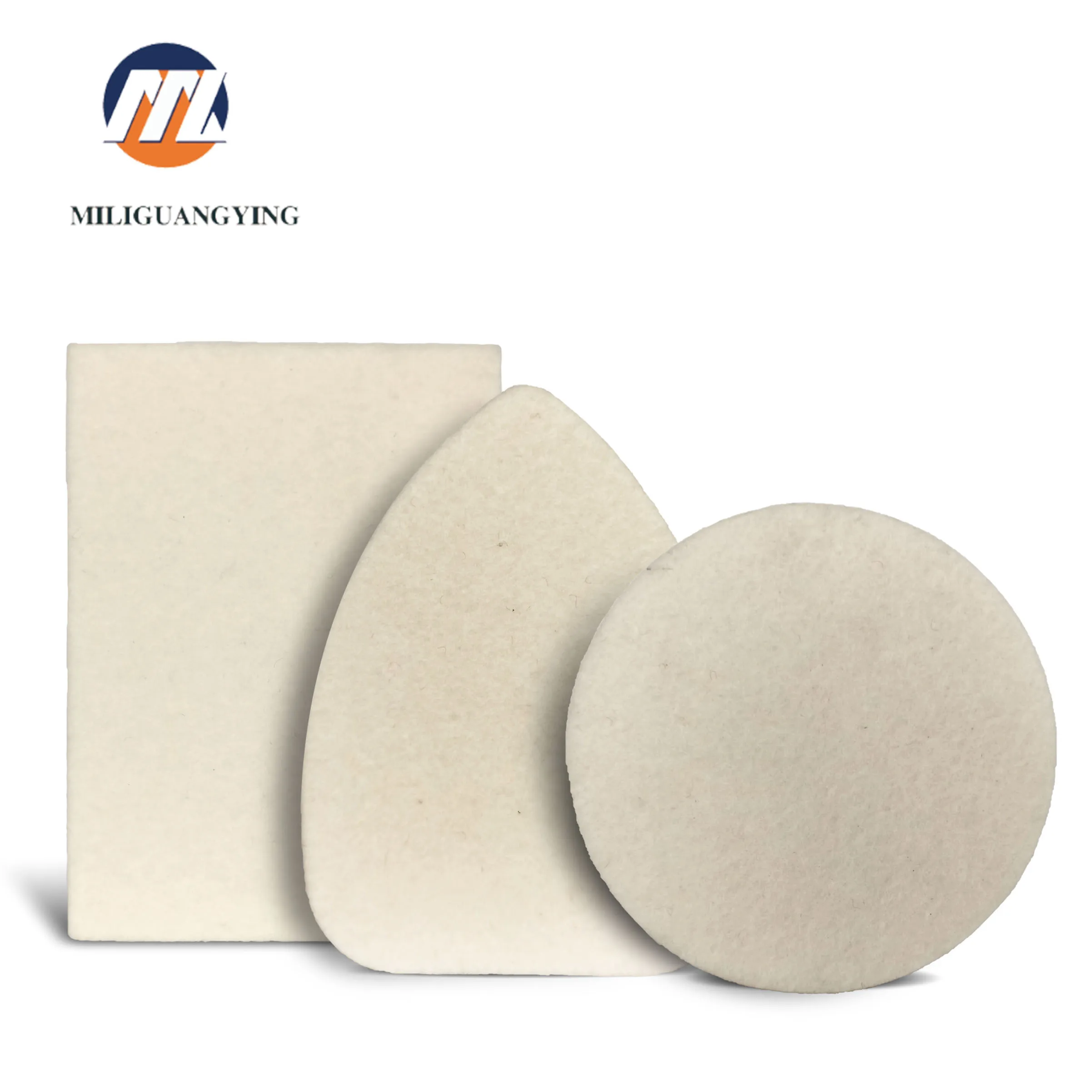 factory car glass polishing pad high Density Fine Self-adhesive wool felt buffing polish wheel pad