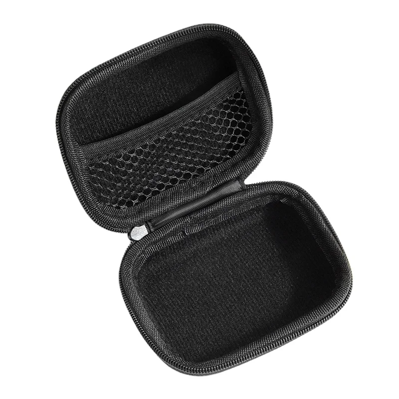 High Quality Litchi Pattern Imitation Leather Storage Bag Thickened EVA Earphone & Headphone Case Special Purpose Case