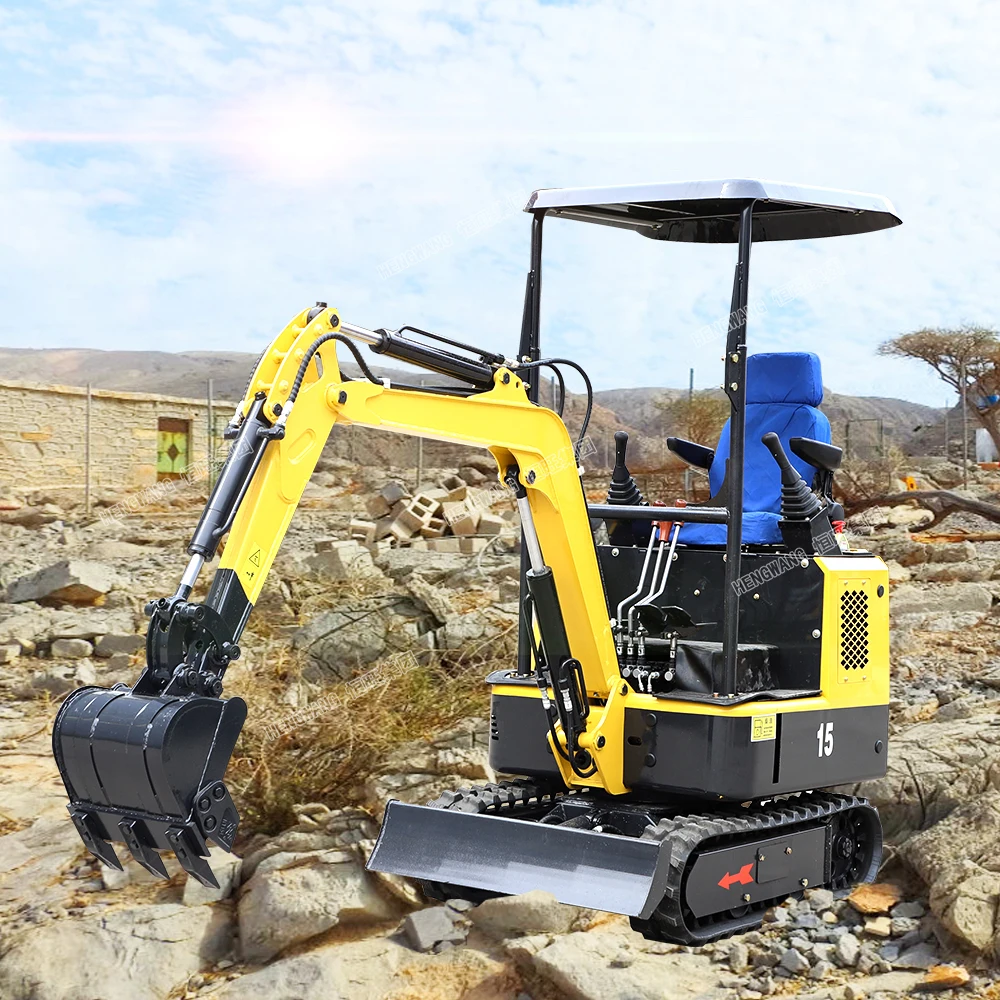 HW-15 Cheap bagger New mini excavator prices 1500kg 1 ton excavators small digger with CE EPA for sale