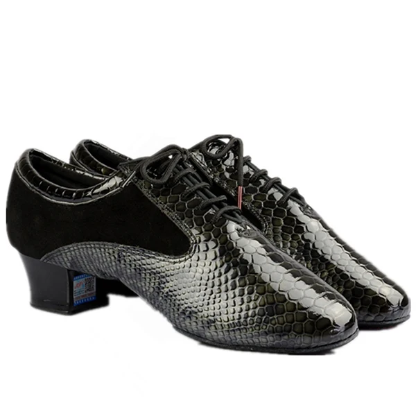 Blooming 13209 Male Fashional Crocodile Genuine Leather Latin Salsa Dance Shoes