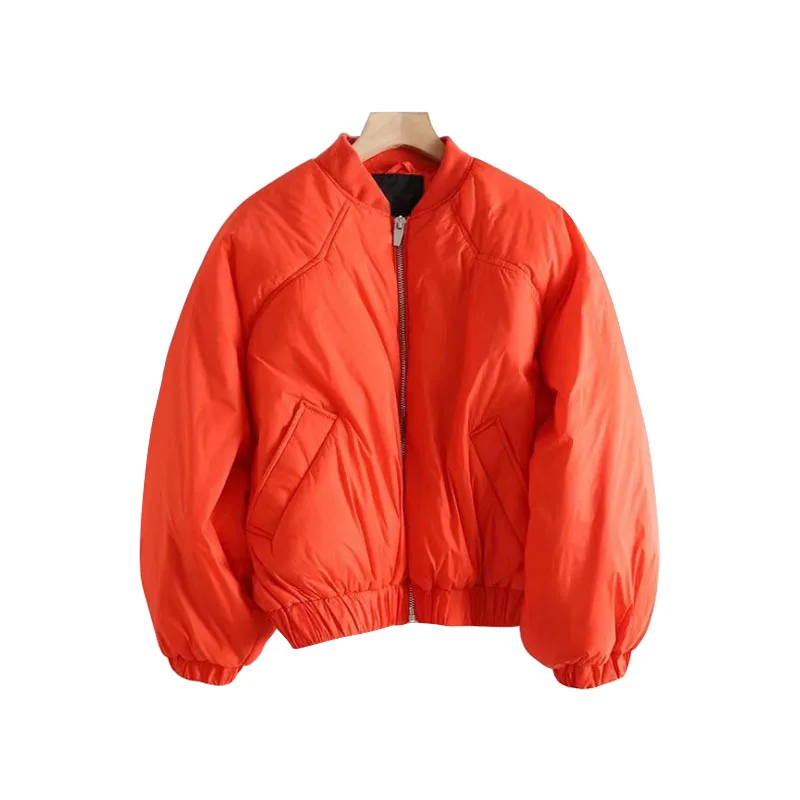 New Fashion Korea Style  Women Winter Short Padded  Warm Zipper Jacket