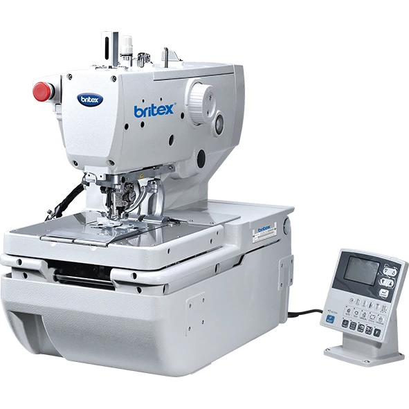 Manufacturer britex BR-9820 button hole making industrial sewing machine Elctronic eyelet button holing sewing machine