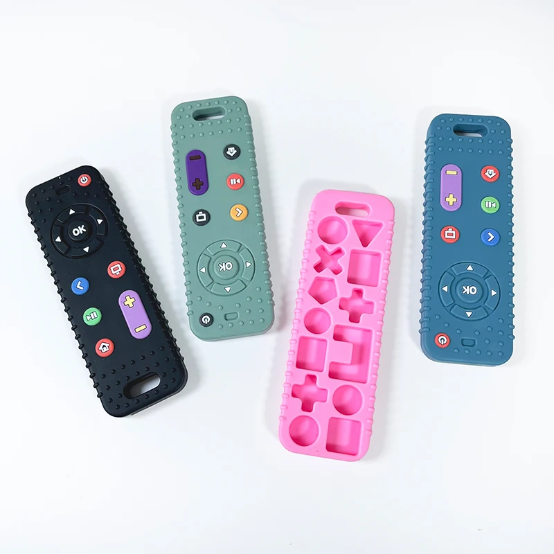 Custom BPA Free Food Grade Silicone Baby Teether Chew Toys Giraffe Teething Animal Toy for Kids