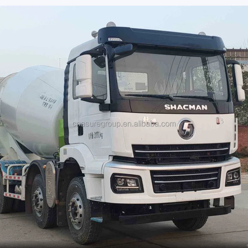 SHACMAN 6x4 Тип 8 м3 9 М3 10 Подержанный Новый Бетономешалка Cummins 340 л.с. двигатель E2 RHD цементовоз