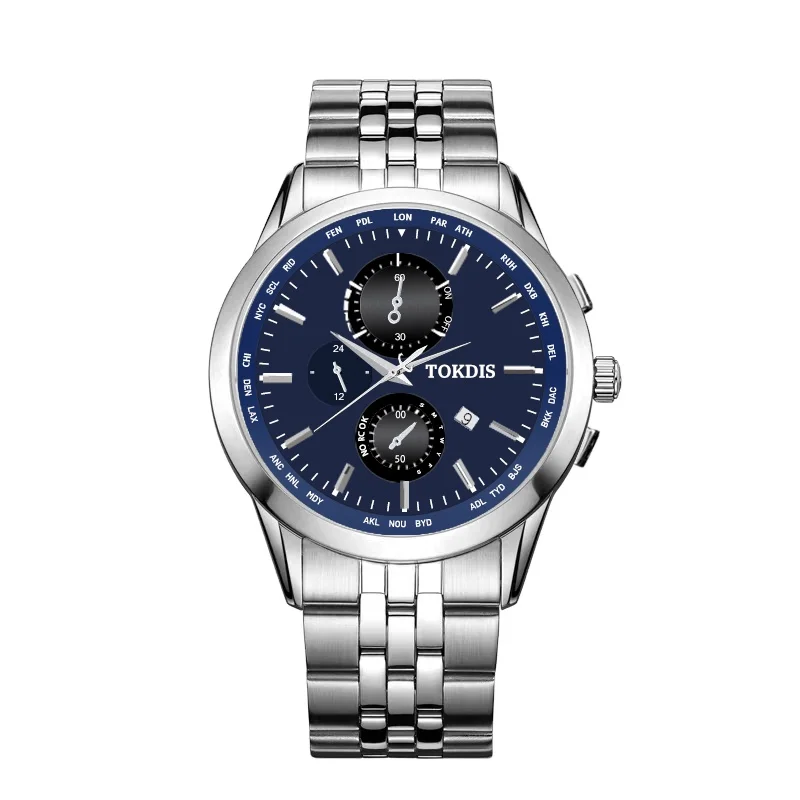 OEM Watch Water Proof Men Quartz Wristwatches Mens Wristwatch Perfect Cheap Bezel Stainless Steel Band Wrist Watches Women Logo