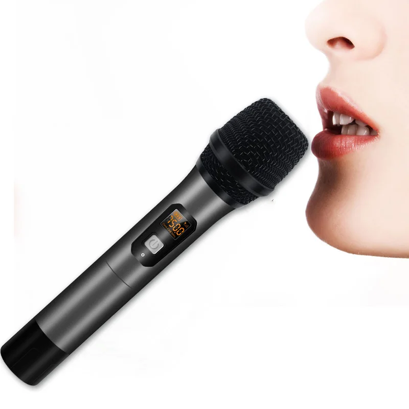 Karoke mic Универсальный u-сегмент беспроводной микрофон один домашний КТВ пение аудио ручной для пения учения