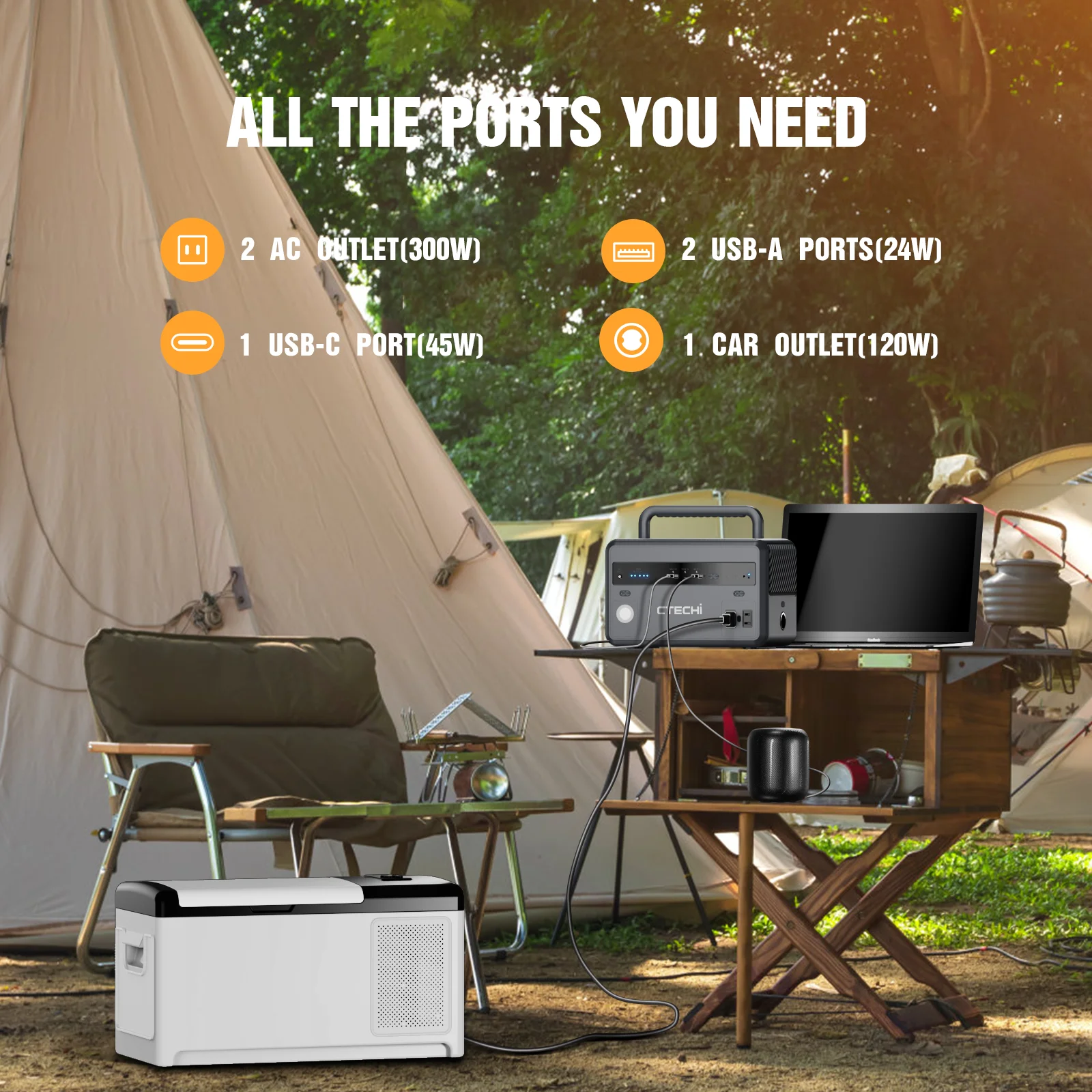 Station Solar Generator 200w Outdoor Home Emergency Supply 300w Portable Power Stations