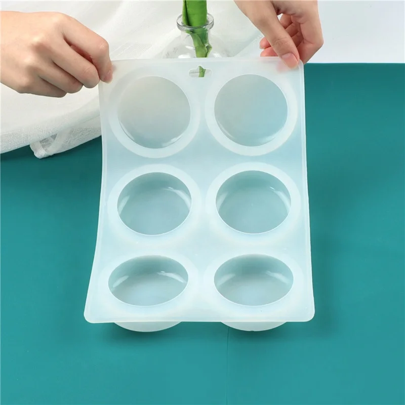 Arriart 6 Cavity Oval custom Silicone Mold Silicone Soap Molds Soap Making molds for soaps