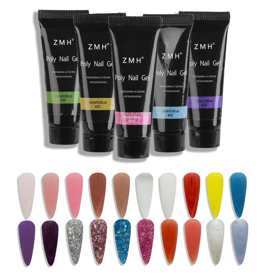 Оптовая цена по прейскуранту завода-изготовителя, 30 мл, набор УФ-полигеля для ногтей с логотипом на заказ, акриловая бутылка для полимерного геля для дизайна ногтей
