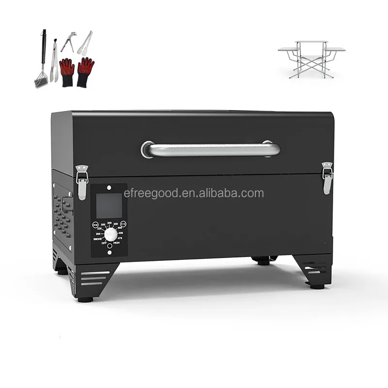 AUTO Cleaning Ash Wood Pellet Smoker Barbecue In Hot Selling