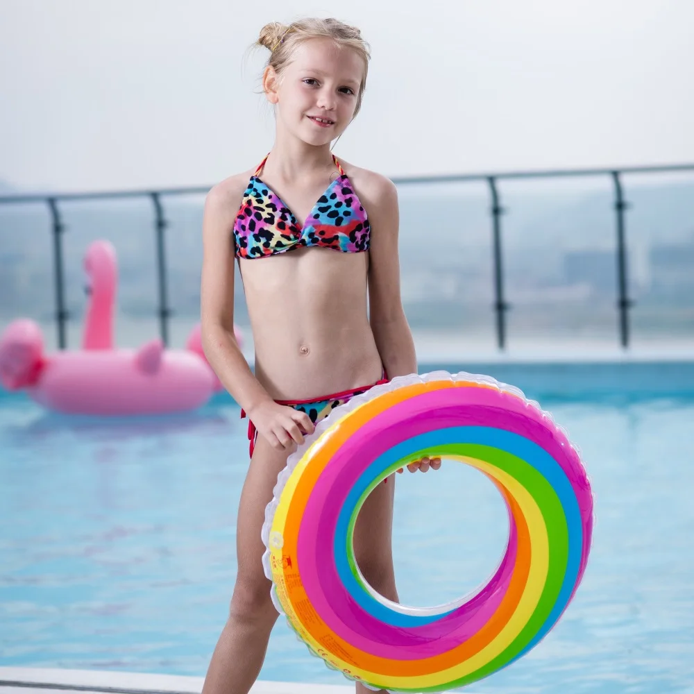 2020 Hot Sale customize inflatable swim ring adult circle float toys for pool