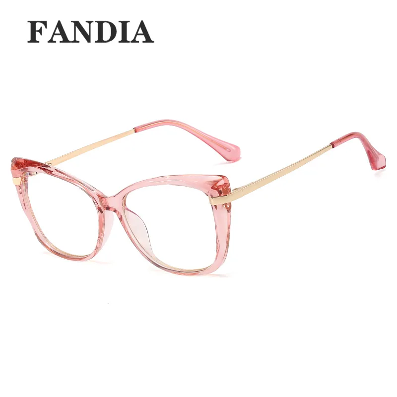95677 frame glasses, fashionable box, anti blue light glasses, artistic, European and American trends, flat light glasses, TR90