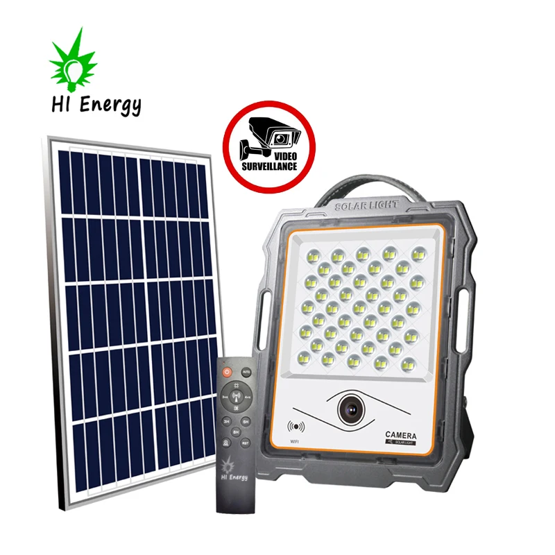  Солнечный прожектор с датчиком радара HiEnergy cctv wifi ip-камерой 100 Вт 200 300