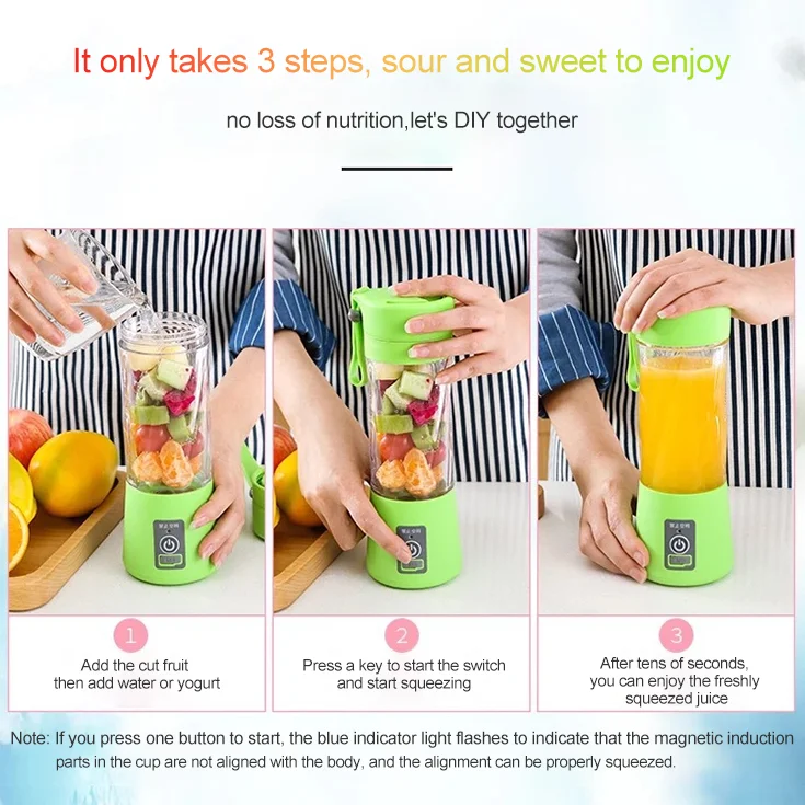 Самая дешевая кухонная техника 380 мл дорожная мини Usb перезаряжаемая соковыжималка бутылка портативная электрическая соковыжималка блендер