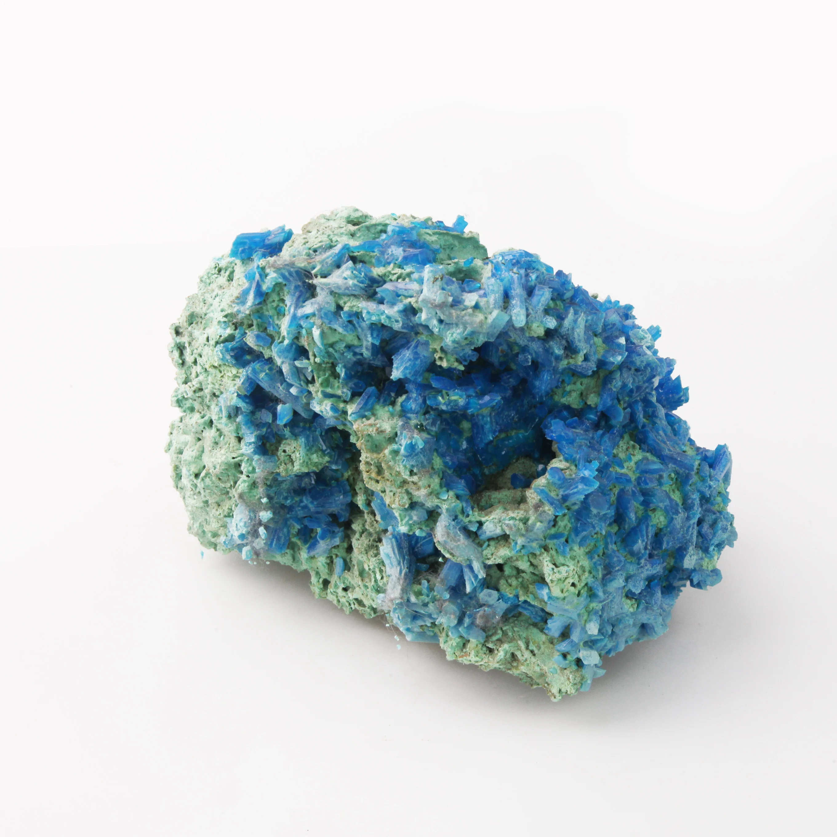 Wholesale natural blue rock raw rough stone mineral with chalcopyrite ore