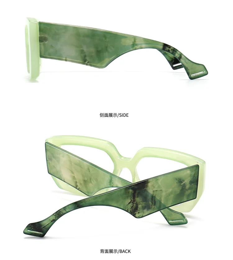 2022 Thick Optical Eyewear Glasses Frame vintage retro Blue Light Filter eyeglasses Polygonal personality optical glasses frame