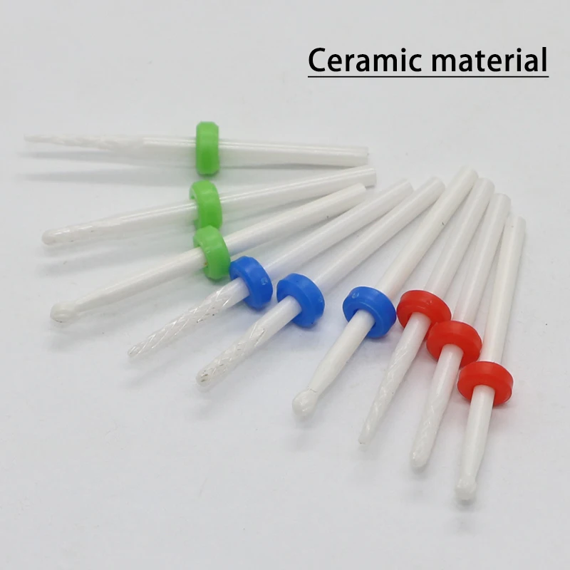 DDQ Ceramic Diamond Nail Drill Bits Gel Polish Remove Manicure Burr Cuticle Cutter Nail Drill Rotary Bits