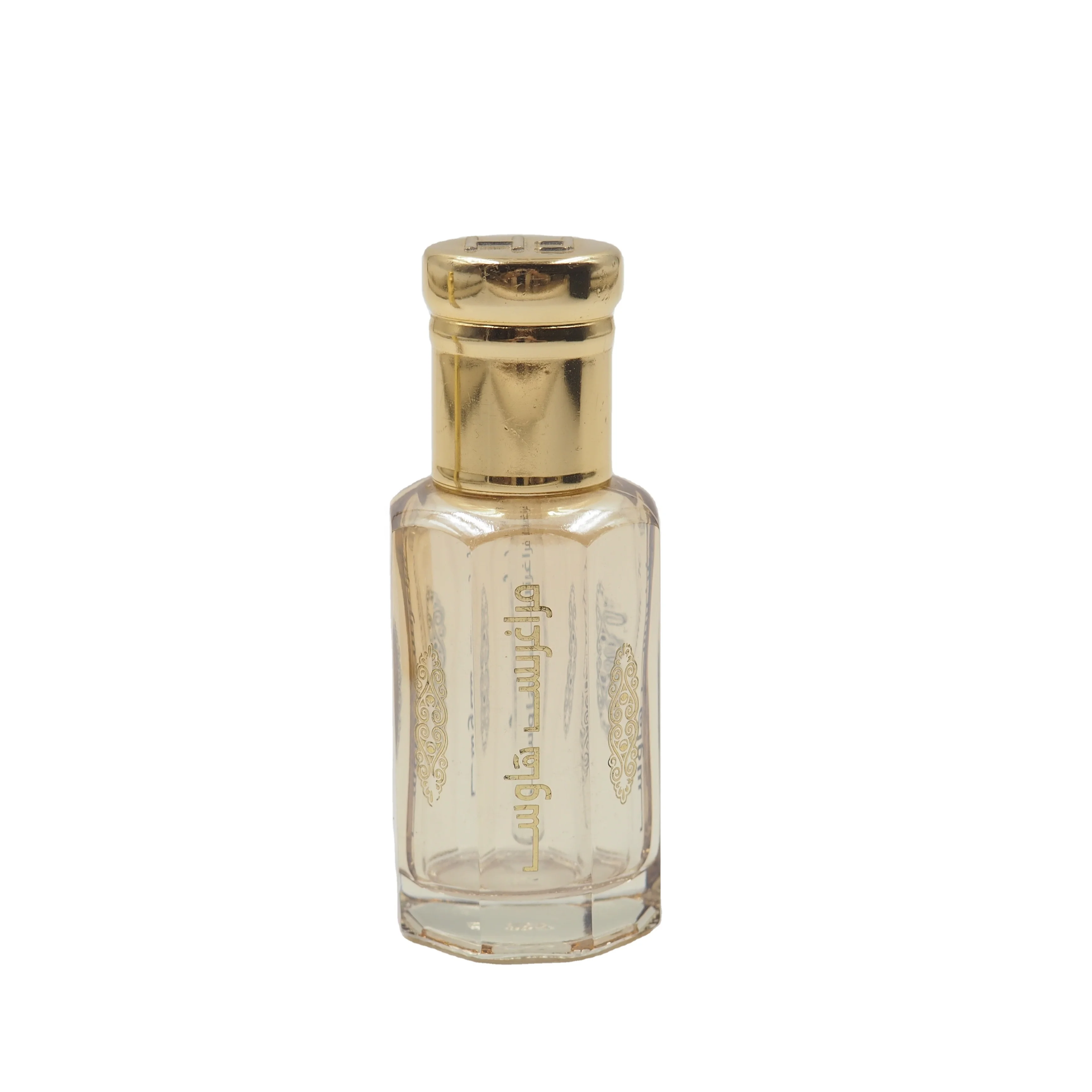 3ml 6ml 12ml champagne color new design mini octagon  perfume attar bottle wholesale
