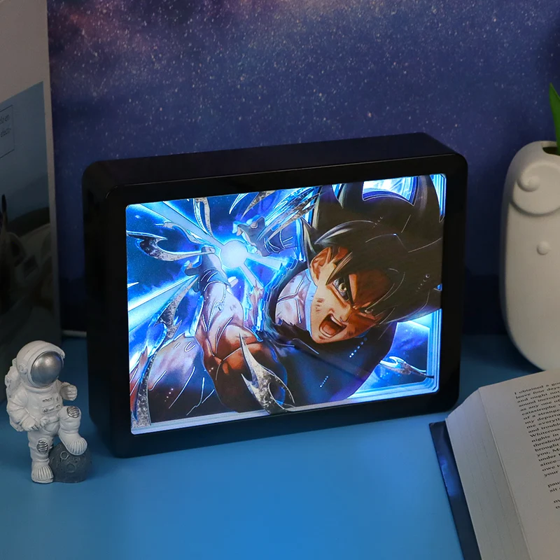 Gifts Anime Light Box Custom Dragon Balls Anime Manga Saiyan Action Figure Nightlight Lamp LED Night Light Anime Gift Items