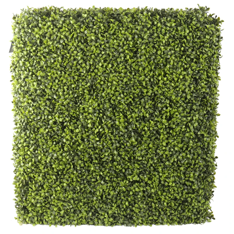 china factory UV-proof plastic grass boxwood wall fence artificial green panel hedge for garden decoration