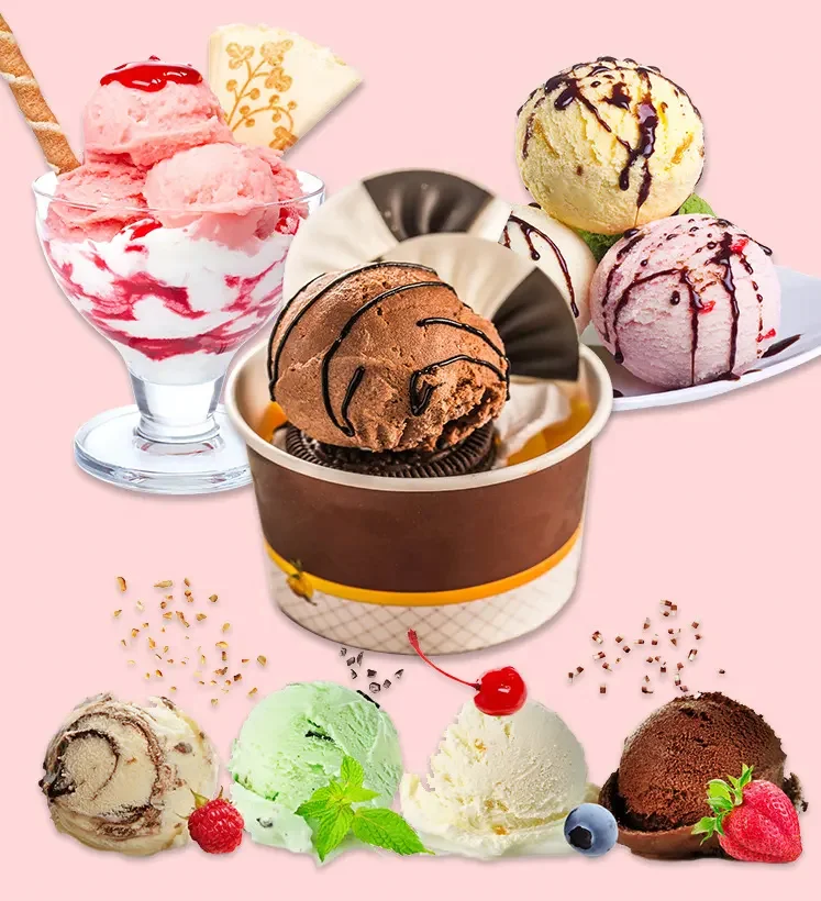 Innovy Soft Ice Cream Yogurt Ice Cream Flavor Ice Cream Powder Powder Mix Delicious