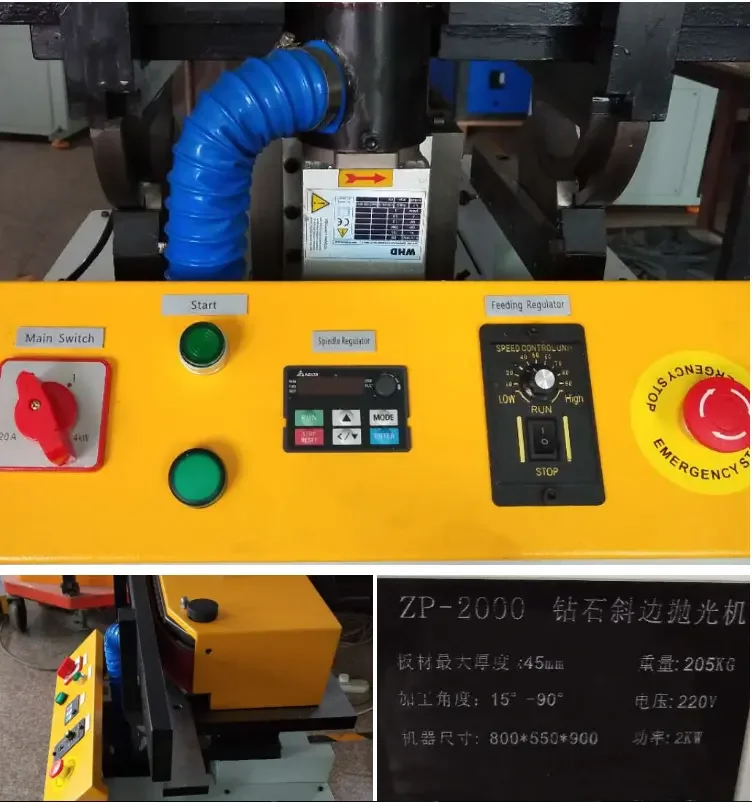 JX 2000 Wholesale Auto Matic Bevel Edge Diamond Polishing Acrylic Sheet