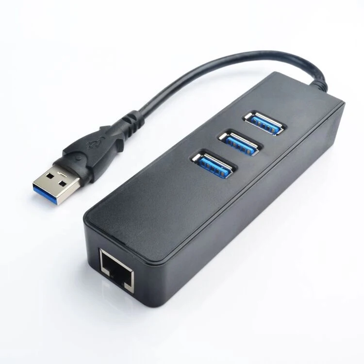 4-in-1 factory  FS-17 usb3.0 port hub to RJ45 ethernet adapter dock station