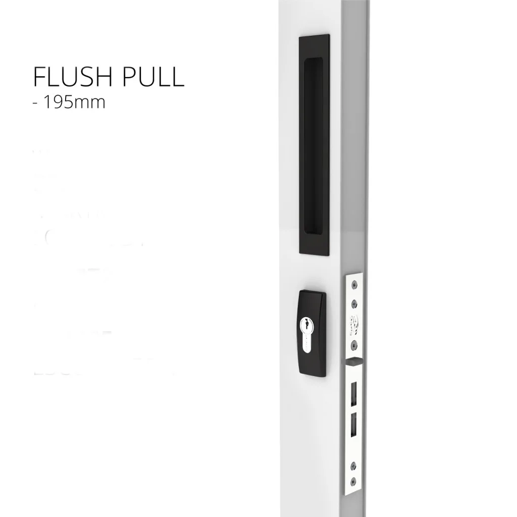 Hot sale flush hides minimalist design indoor stainless steel door flash handles hardware